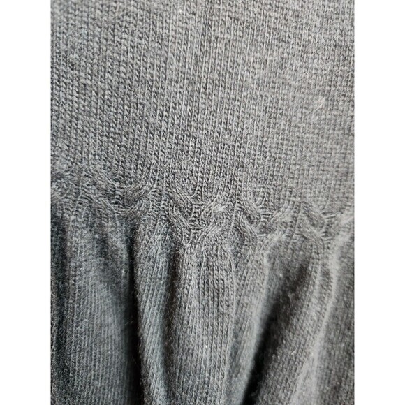 Sundance Black Half Button Peplum Cardigan Sz S NWT Viscose Lambswool Cashmere - Picture 3 of 12